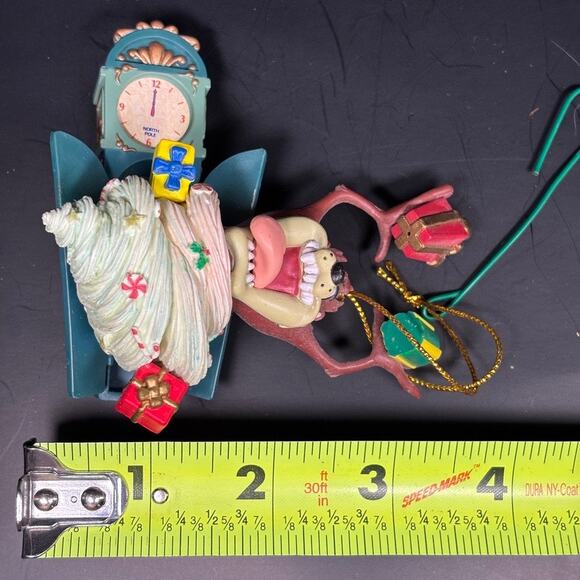 Warner Bros. 2001 Looney Toons Taz Tasmania Devil Christmas Tree Ornament SPINS - Picture 15 of 15